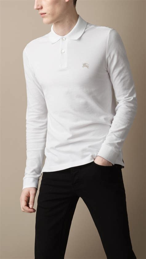 burberry long sleeve white